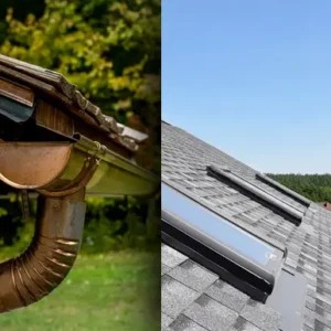 Gutters & Skylights installation by Crown Roofing