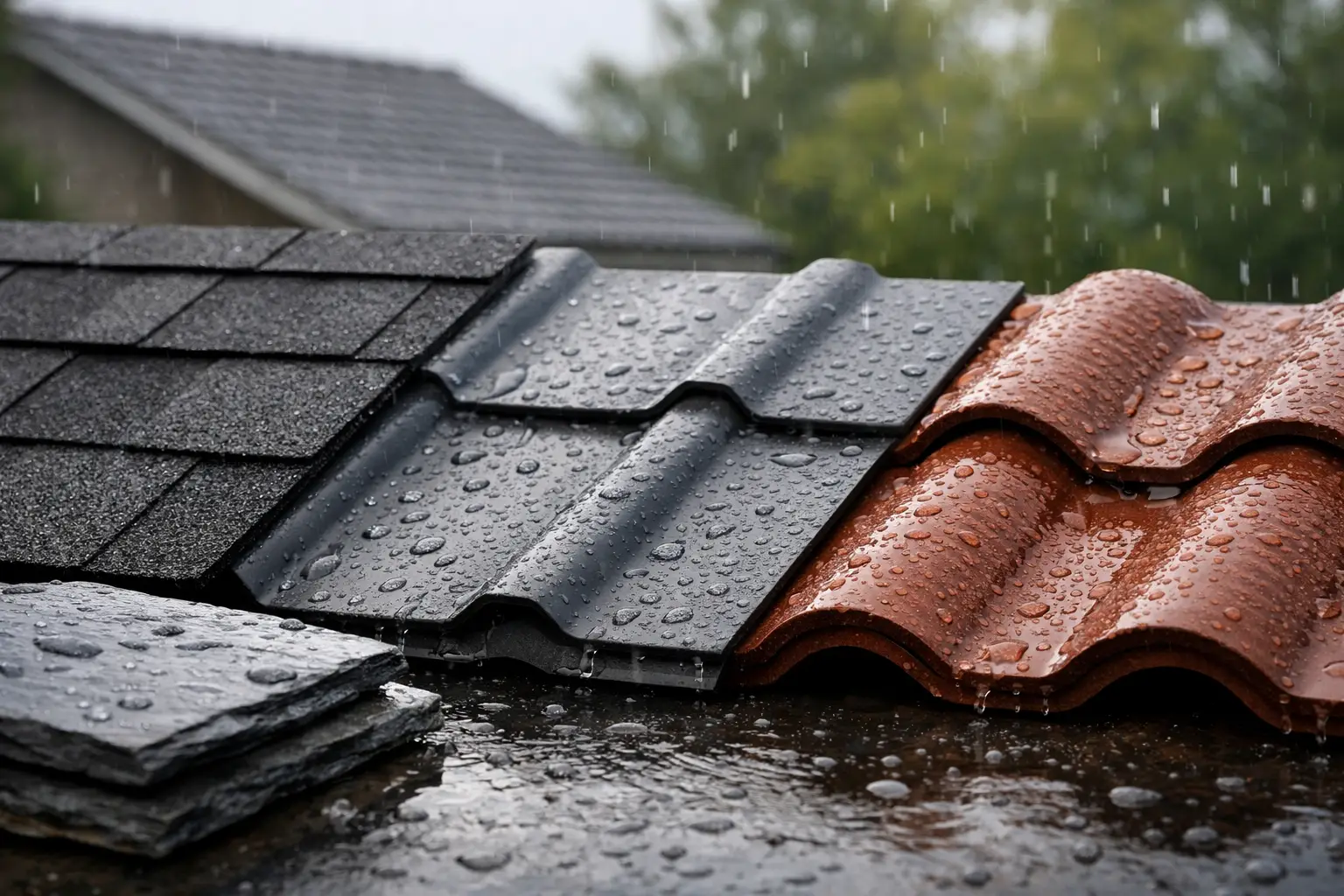 Best Roofing Materials for the Rain